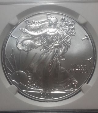 2012 Silver Eagle First Release Ngc Ms69 Mby811 photo