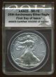 2011 $1 U.  S.  Silver American Eagle Coin +anacs Ms - 70+ W/ Box & Case Silver photo 1