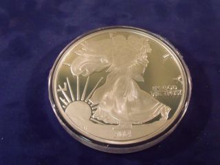 2014 Proof Silver Eagle.  999 Fine Silver 4 Troy Ounces Now photo