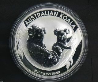 2011 $1 Australia Koala 1 Oz.  999 Silver Coin photo