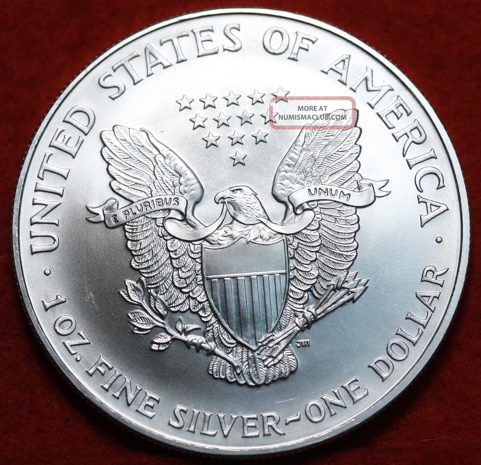 Uncirculated 2000 American Eagle Silver Dollar