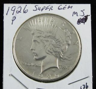 1926 Peace Silver Dollar Uncirculated Coin Great Investment photo