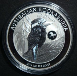 2014 - 1 Oz Kookaburra Horse Privy Australia Perth Bullion Fine Silver Coin photo