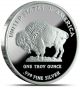1 - 1 Oz.  999 Fine Silver Round - 2013 Buffalo - Indian Design With Reeded Edges Silver photo 1
