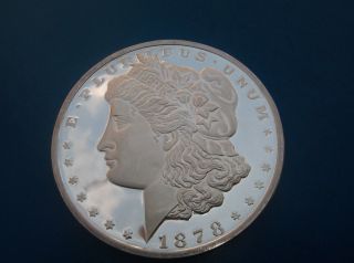 1878 Morgan Dollar Silver Round 1 Troy Pound photo