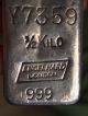 Engelhard - London ½ Kilo Old Pour Silver Bar 999/1000 Rare Silver photo 4