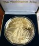 1997 Giant Golden Eagle One Quarter Pound Fine Silver 4 Oz Troy Washington Silver photo 2