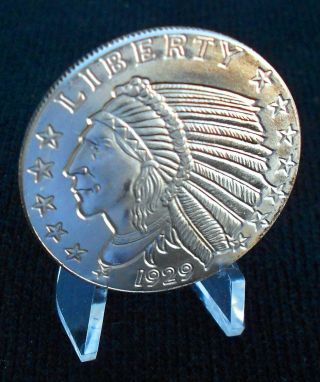 One Oz.  Silver Round.  999 Pure 1929 (incluse) Indian Head - Uncirculated Bu photo