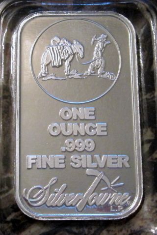 (5) 1 Oz Silvertowne.  999 Fine Silver Bar photo