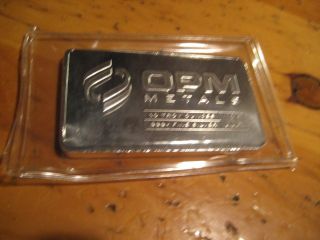 10 Ounce Silver Bar Opm photo