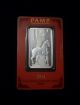 2014 Pamp Suisse 1 Oz Silver Bar (year Of The Horse) From Switzerland W/assay Silver photo 2