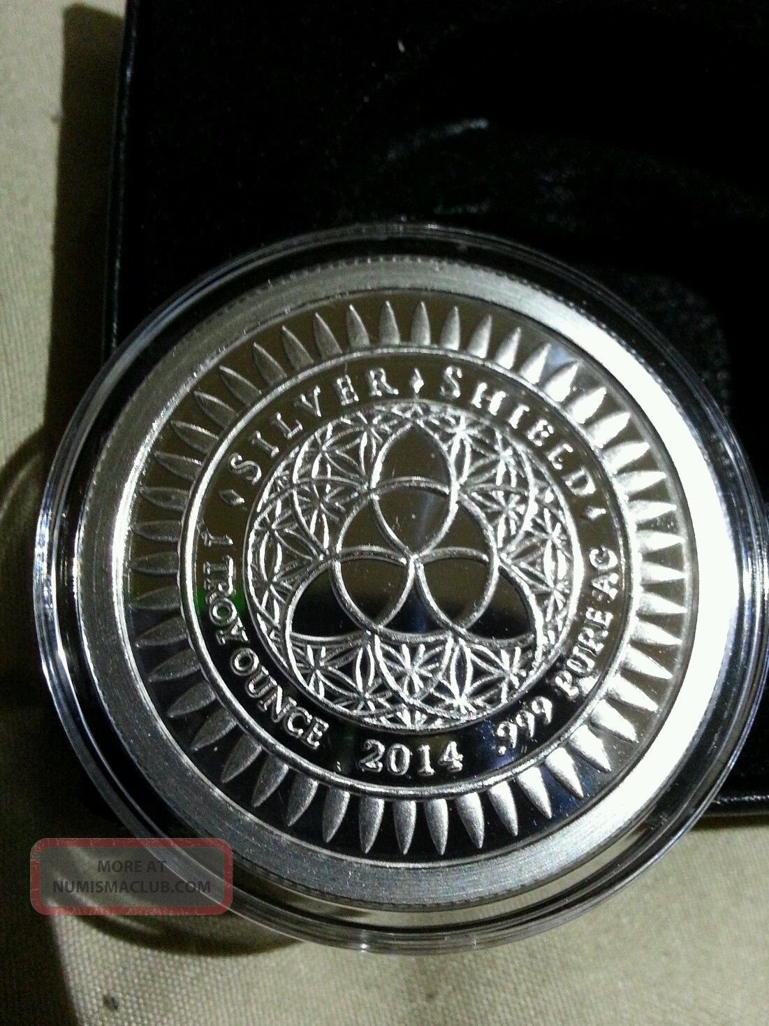Silver Shield / Sbss 2014 Year ' S Proof 1 Troy Ounce Silver Round