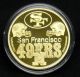 Jerry Rice Limited Edition.  999 Pure Silver Round With 24k Gold Plating W6 Silver photo 3