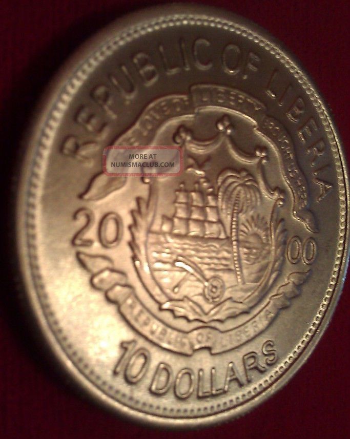 $10 Silver Commemorative Proof Coin Of Jfk, Jr. Republic Of Liberia ...