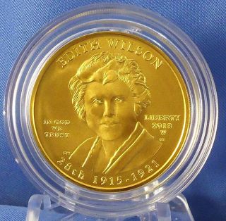 2013 W Edith Wilson 1st Spouse Series 1/2 Oz $10 Gold Specimen Uncirculated Coin photo