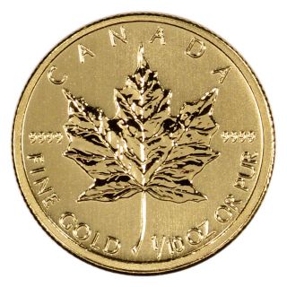 2013 Canadian Gold (1/10 Oz) Maple Leaf $5 - Bu photo