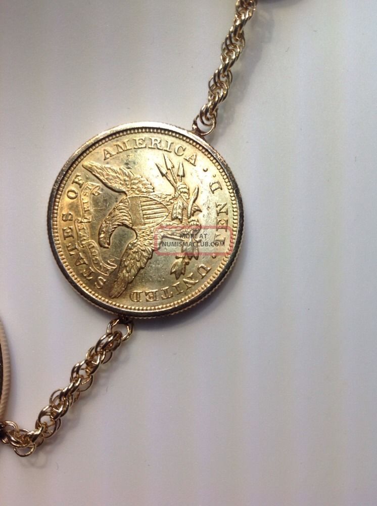 Stunning $50. 00 Dollar Face Value United States Gold Coin Necklace ...