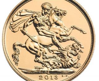 2013 Gold Sovereign Struck In India 7.  98 Grams By Royal photo
