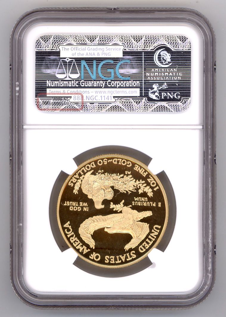 2005 - W $50 American Gold Eagle Ngc Pf70 Ultra Cameo