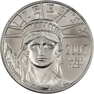 American Platinum Eagle (1/2 Oz) $50 - Bu - Random Date photo