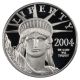 2004 - W Platinum Eagle $25 Pcgs Proof 69 Dcam Statue Liberty 1/4 Oz Platinum photo 2