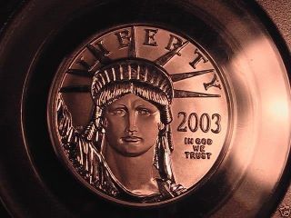 2003 $50 Pcgs Ms69 Statue Of Liberty 1/2 Oz.  Platinum Coin photo