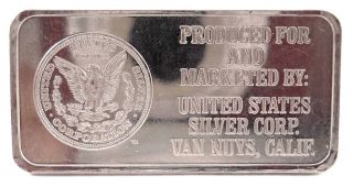 Very Rare Engelhard 1 Oz Platinum Produced For U.  S.  Silver Corp.  Van Nuys,  Ca photo
