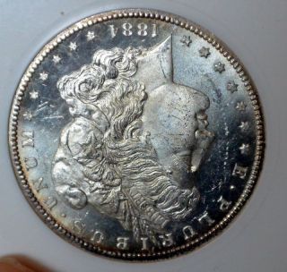 Wonderful Looking 1884 Cc Morgan S$1 Anacs Ms 64 Pl Proof Like Coin photo