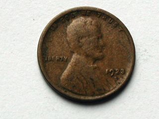 Usa 1923 S One Cent (1¢) Lincoln Wheat Penny Coin photo