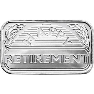 Happy Retirement 2014 1oz.  Fine Silver photo