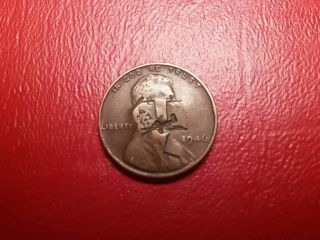 1946 1c Lincoln Penny Pmd photo