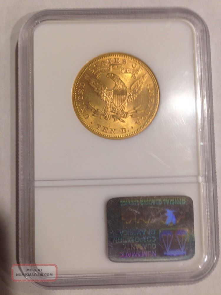 1899 $10 Liberty Gold Coin Ms63