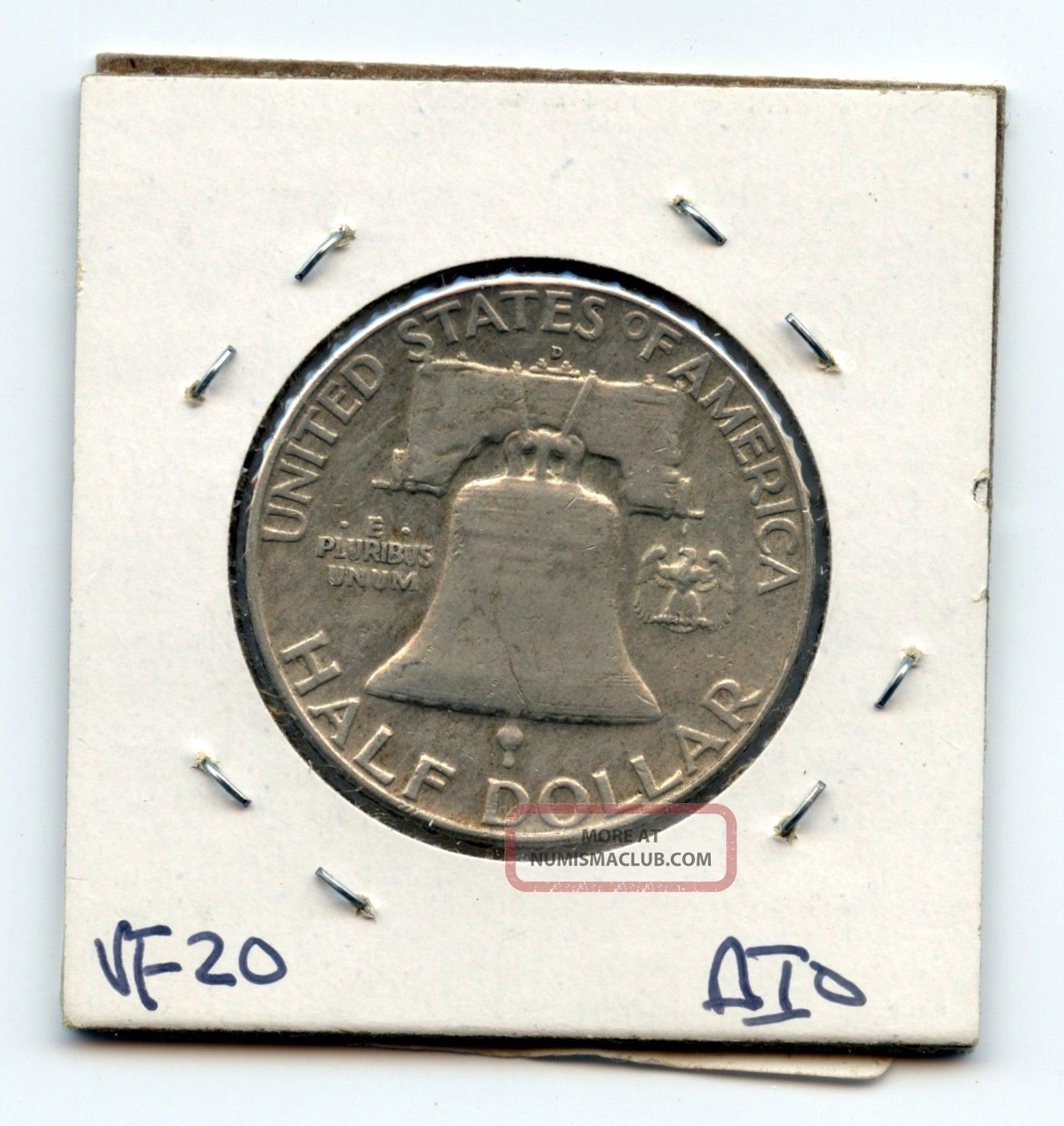1962d Franklin Half Dollar Coin