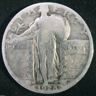 1928 - S Standing Liberty Quarter Strong Major Features 7 photo