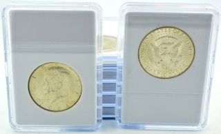 Bu 90% Silver 1964 Jfk Half Dollar In Bcw Coin Holder Slab 1 Bid = 1 Coin photo