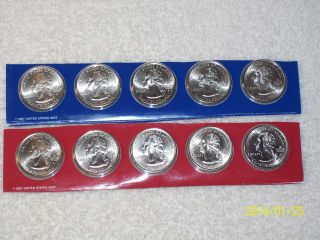 2007 Uncirculated P&d State Quarters / Satin Finish photo