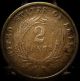 1866 Two Cent Piece - Natural - Civil War Type Coin Coins: US photo 1