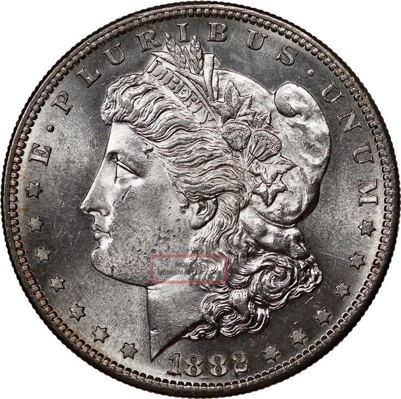 1882 S Morgan Dollar Silver Coin Choice Bu Pl