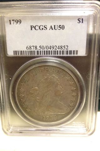 1799 Bust Dollar Pcgs Au - 50,  All Offers Considered photo