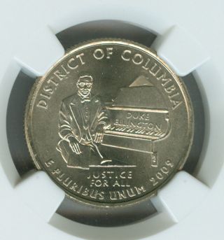 2009 - P District Of Columbia Quarter Ngc Ms66 Business Strike photo