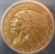1909 Indian Head Gold $2.  50 - Icg Ms 63 Gold photo 2