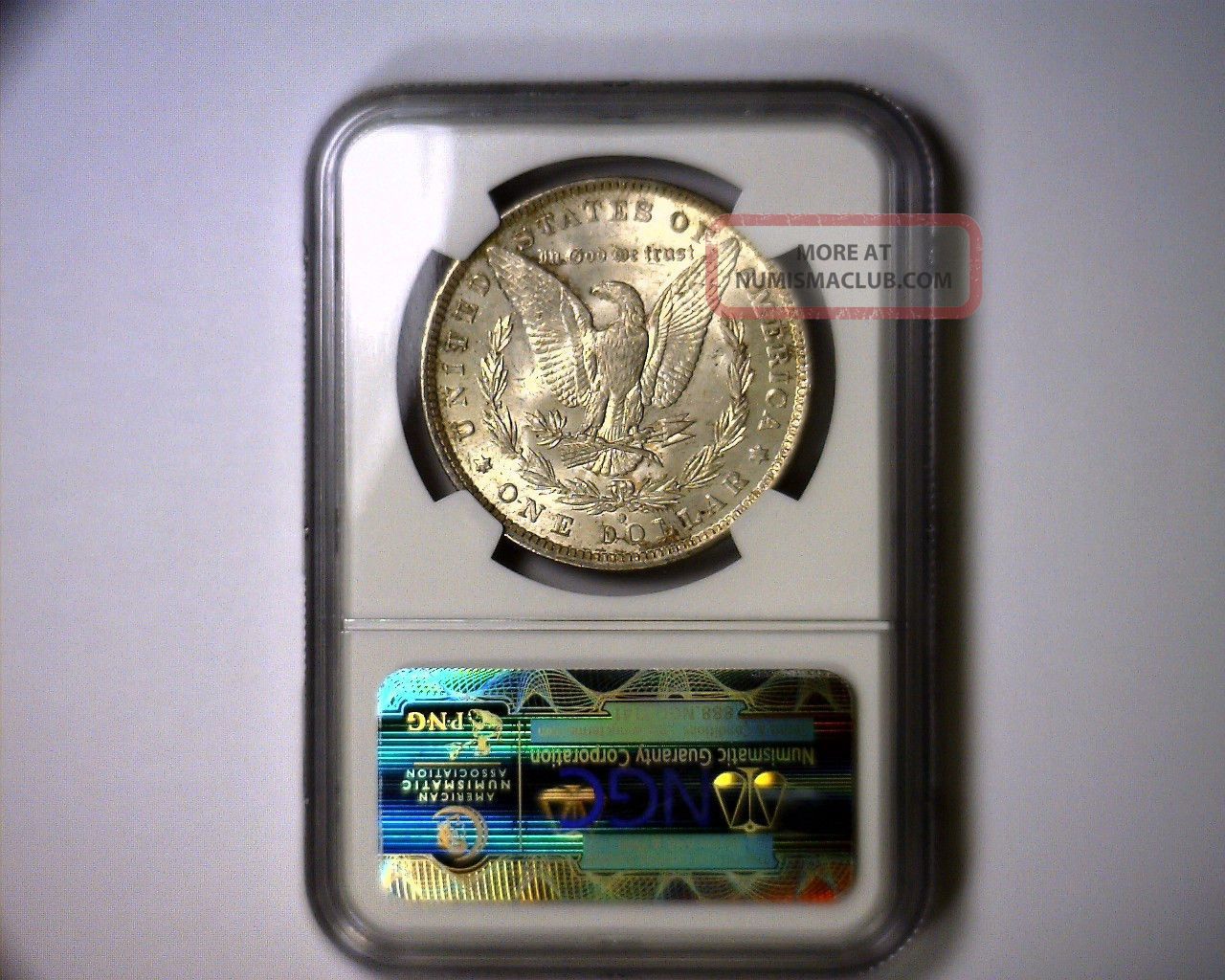 1884o Beautifully Toned Ngc Ms63 Morgan Silver Dollar United States ...