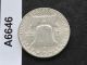 1954 - P Franklin Half Dollar Silver U.  S.  Coin A6646 Half Dollars photo 1