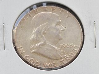 1963 - P Franklin Half Dollar 90% Silver U.  S.  Coin C4120l photo