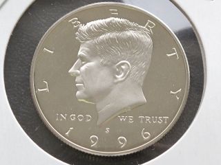 1996 - S Kennedy Half Dollar Nickel Clad Bu Proof U.  S.  Coin D2118 photo