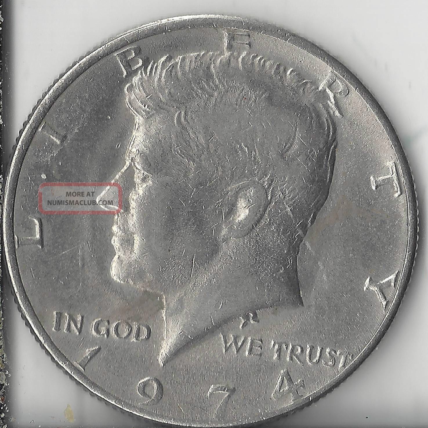 1974 Kennedy Half Dollar Coin 