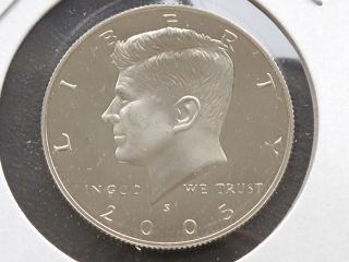 2005 - S Kennedy Half Dollar Nickel Clad Bu Proof U.  S.  Coin D2127 photo