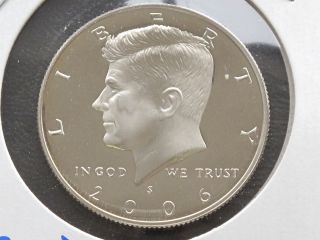 2006 - S Kennedy Half Dollar Nickel Clad Bu Proof U.  S.  Coin D2128 photo