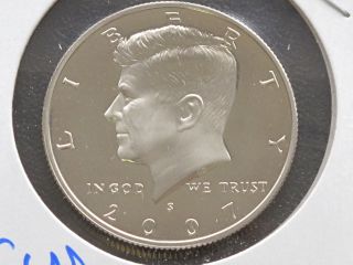 2007 - S Kennedy Half Dollar Nickel Clad Bu Proof U.  S.  Coin D2129 photo