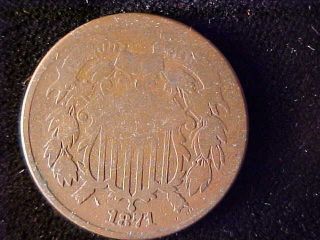 Shield Two Cents 1871 1 photo